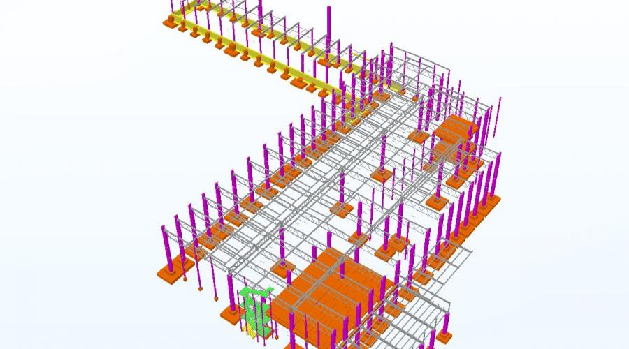 Projekty konstrukcji budowlanych - Production floor design
