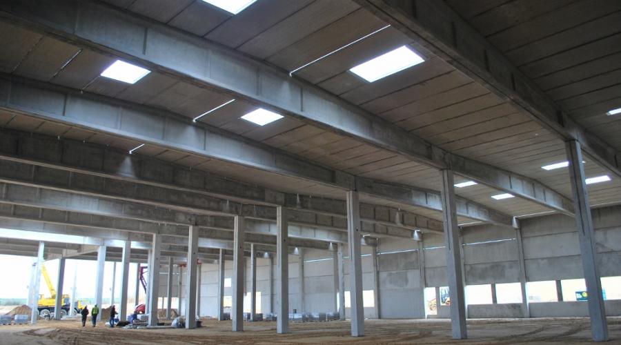 Projekty konstrukcji budowlanych - Hall of prefabricated reinforced concrete